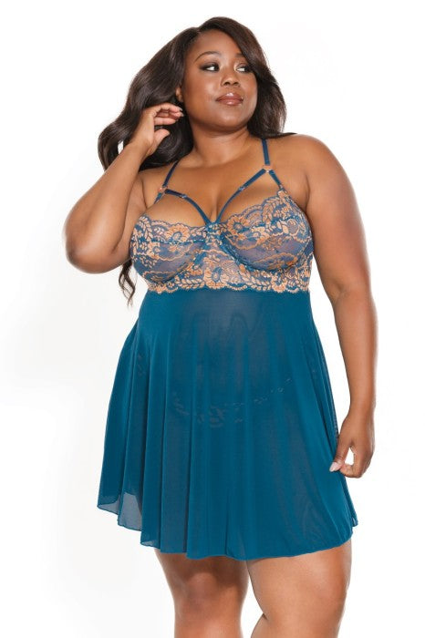 Teal Babydoll